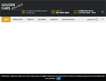 Tablet Screenshot of goldencars.it